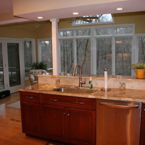 Mainline kitchen remodel granite countertops
